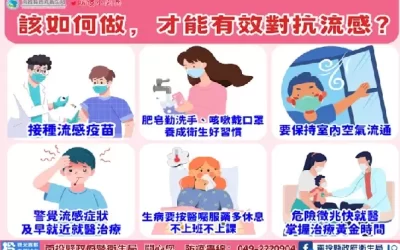 連假將至 籲長者及高危群儘速接種流感與新冠疫苗